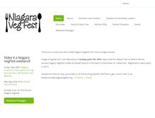 Tablet Screenshot of niagaravegfest.org